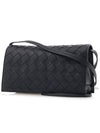 Intrecciato Mini Cross Bag Black - BOTTEGA VENETA - BALAAN 3