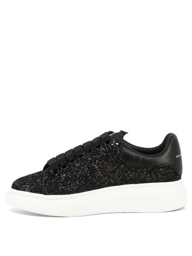 Glitter Oversole Low Top Sneakers Black - ALEXANDER MCQUEEN - BALAAN 4