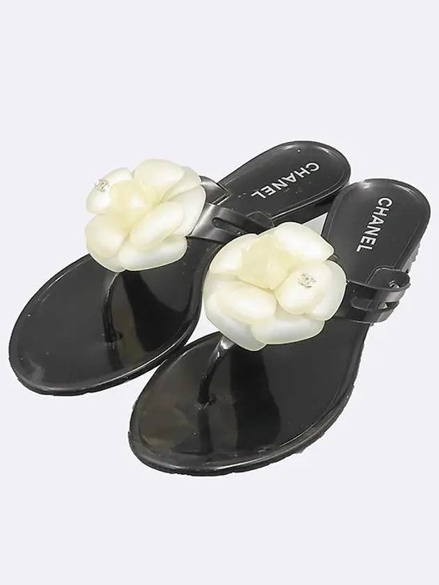 G26012 Camellia decoration women s flip flops 250MM - CHANEL - BALAAN 3