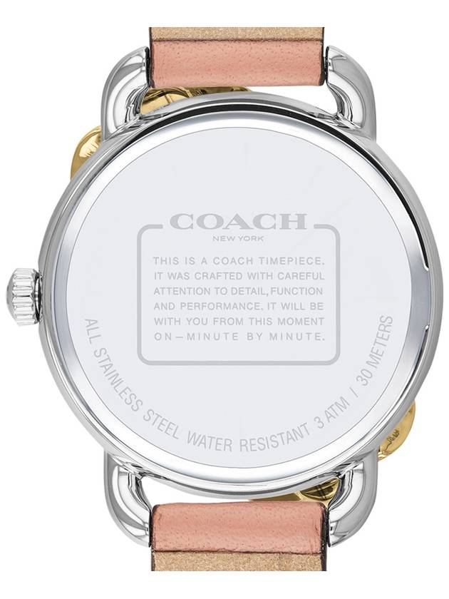 Watch Women's Delancey Tea Rose Women's Leather Watch Officially Imported - COACH - BALAAN 5