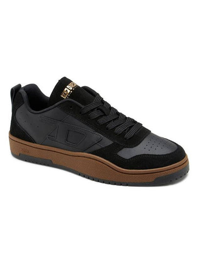 S Ukiyo V2 Leather Low Top Sneakers Black - DIESEL - BALAAN 2