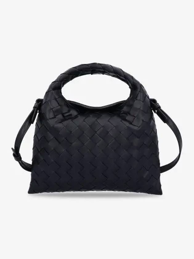 Intrecciato Mini Hop Tote Bag Black - BOTTEGA VENETA - BALAAN 2