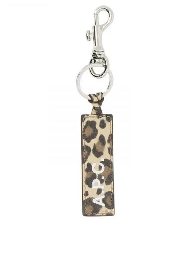 Logo Leopard Print Leather Key Holder - A.P.C. - BALAAN 2