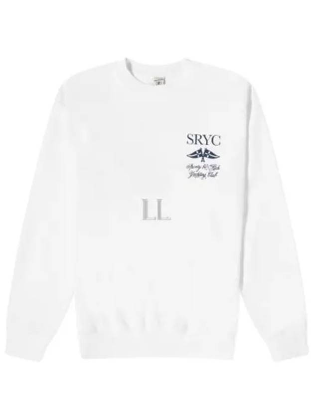 Logo Print Cotton Sweatshirt White - SPORTY & RICH - BALAAN 2