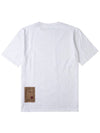 Men's Logo Patch Back Short Sleeve T-Shirt White - TEN C - BALAAN 3