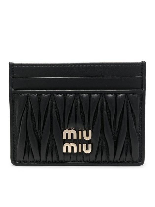 macramé textured card holder - MIU MIU - BALAAN 1