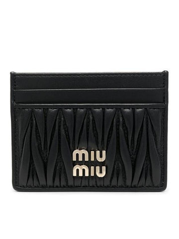 macramé textured card holder - MIU MIU - BALAAN 1