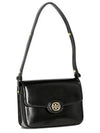 Robinson Spazzolato Convertible Logo Shoulder Bag Black - TORY BURCH - BALAAN 2