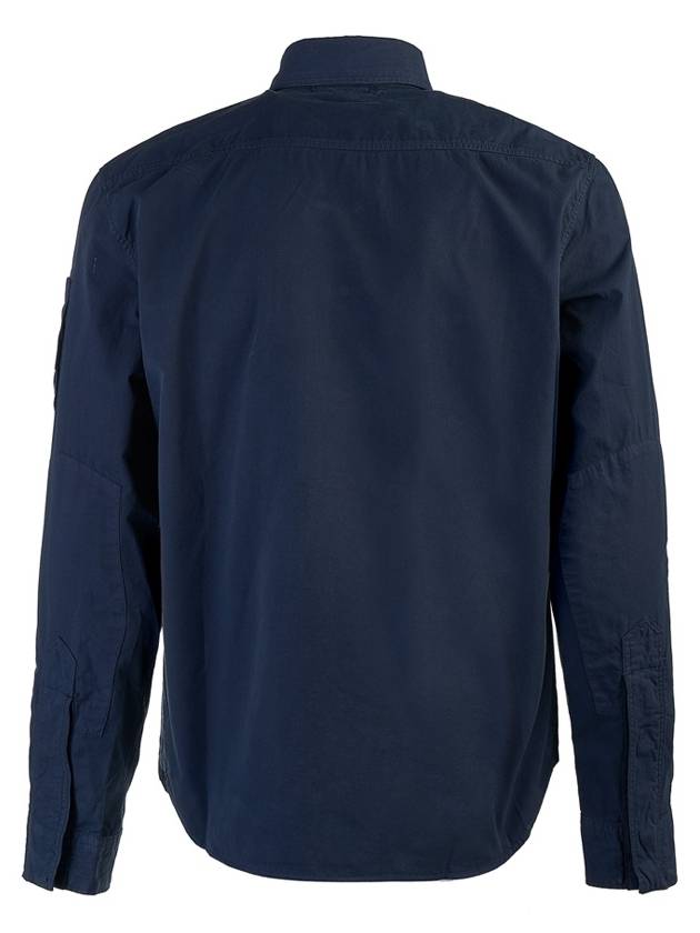 Gabardine Utility Long Sleeve Shirt Navy - CP COMPANY - BALAAN 4