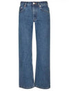 Relaxed Denim Cotton Straight Jeans Navy - A.P.C. - BALAAN 2