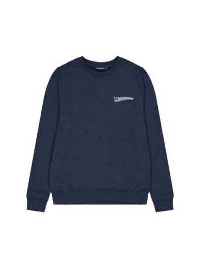 Throw Crew Neck Sweatshirt Navy - J.LINDEBERG - BALAAN 2