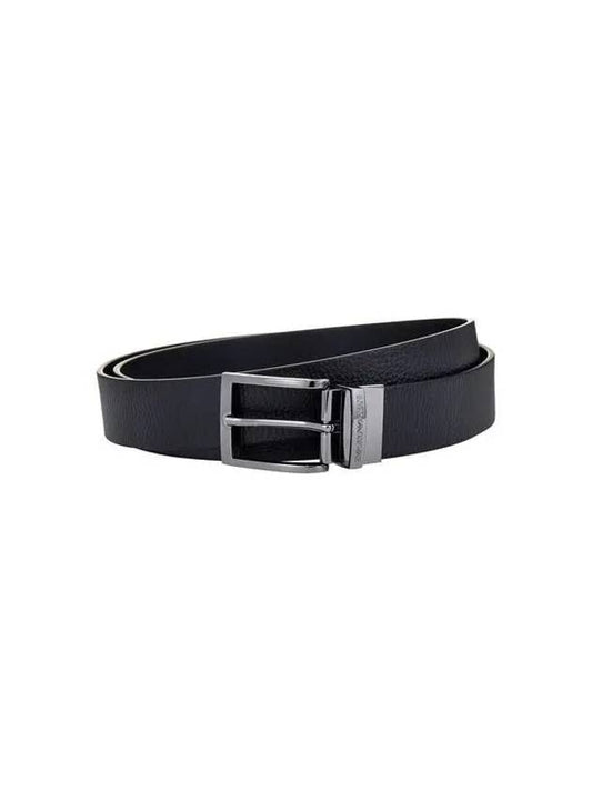 Men s Grainy Pattern Reversible Belt Black 270471 - EMPORIO ARMANI - BALAAN 1