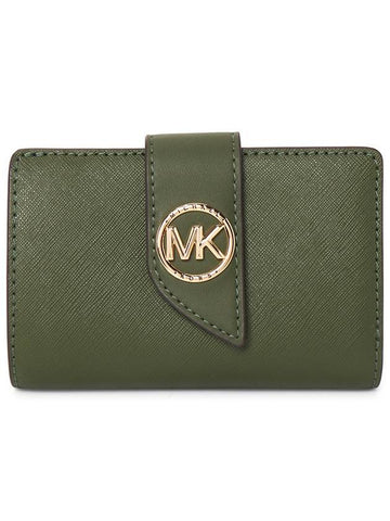 Half Wallet 32F1GGRD8L AMAZON GREEN - MICHAEL KORS - BALAAN 1