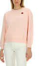 Boke Flower Embroidery Crew Neck Sweatshirt Pink - KENZO - BALAAN 5