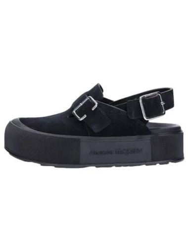 mount slick sandals black - ALEXANDER MCQUEEN - BALAAN 1