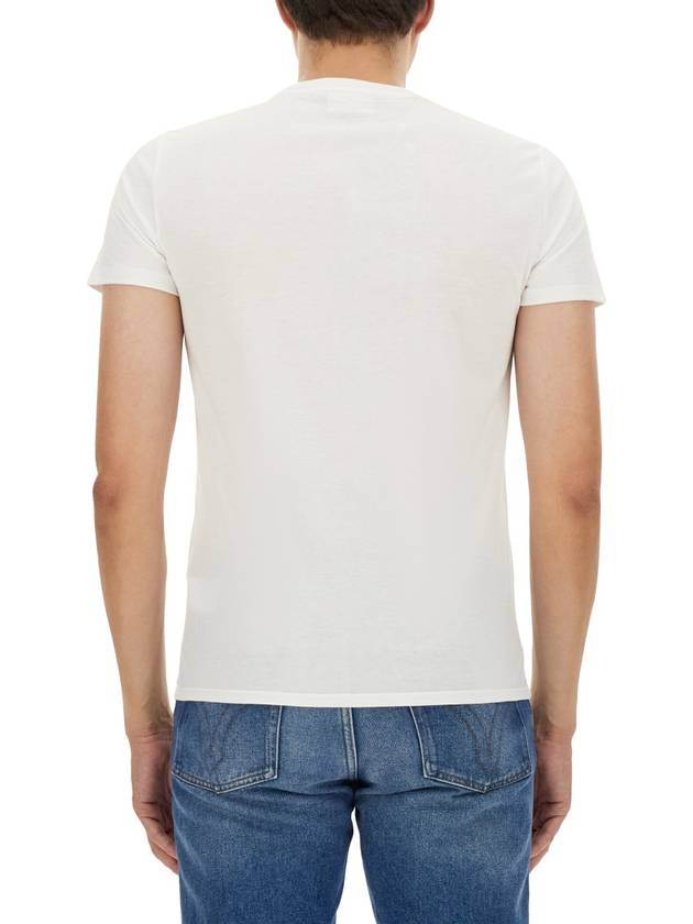 Crew Neck Pima Cotton Jersey Short Sleeve T-Shirt White - LACOSTE - BALAAN 4