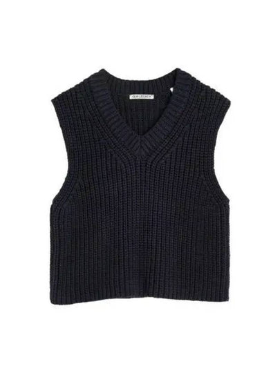 Intact Chunky Cotton Rib Vest Navy - OUR LEGACY - BALAAN 2