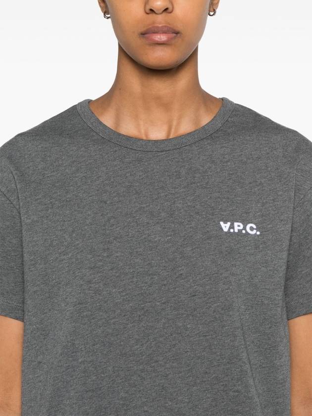 Boxy Micro Logo Short Sleeve T-Shirt Charcoal - A.P.C. - BALAAN 6