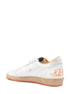 Ball Star Wishes Leather Low Top Sneakers Orange - GOLDEN GOOSE - BALAAN 4