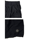 Brushed Cotton Swimming Shorts Black - STONE ISLAND - BALAAN 6