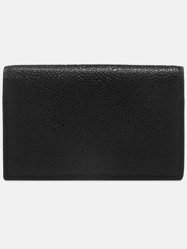 Logo Stamp Card Hoder Black - THOM BROWNE - BALAAN 3