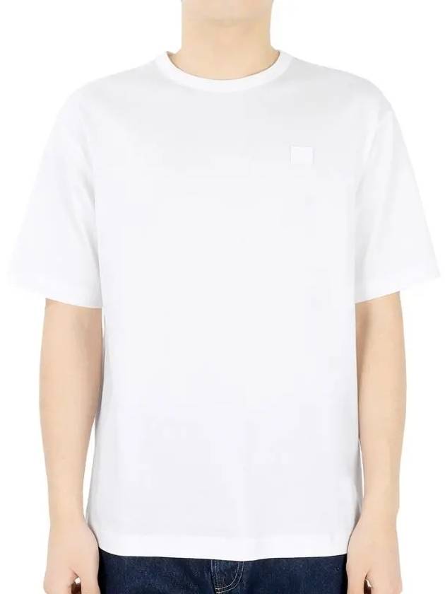 Logo Patch Cotton Short Sleeve T-Shirt White - ACNE STUDIOS - BALAAN 3