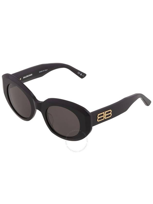 Eyewear Oval Frame Sunglasses Black - BALENCIAGA - BALAAN 4