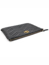 525541 Black Matelasse Chevron GG Marmont Pouch Clutch - GUCCI - BALAAN 4