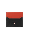 Meisterstück 6CC Leather Card Wallet Red Black - MONTBLANC - BALAAN 1