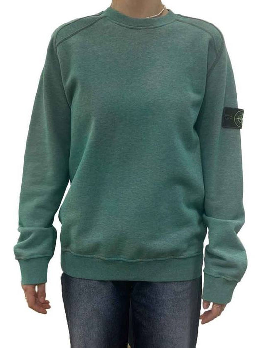 Men's Dust Color Treatment Sweatshirt Green - STONE ISLAND - BALAAN 2