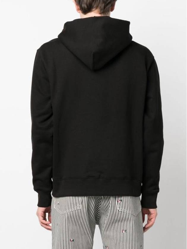 Paris Classic Popover Cotton Hoodie Black - KENZO - BALAAN 4