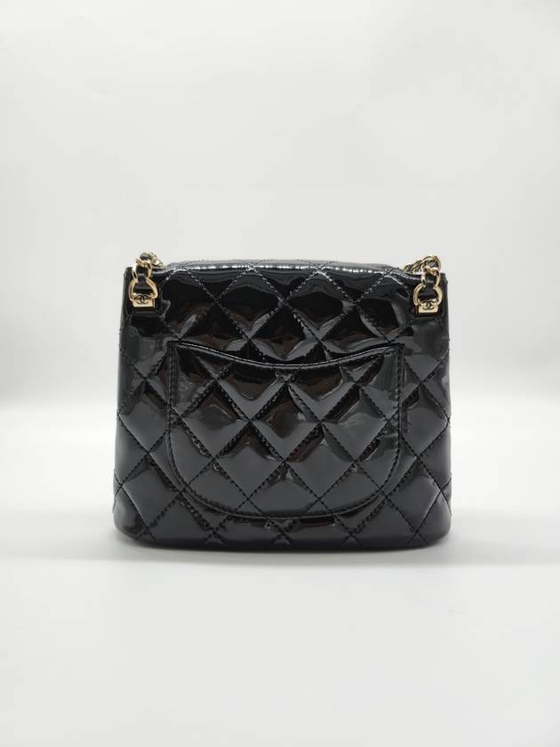 CC logo two way patent chain bag gold black - CHANEL - BALAAN 4