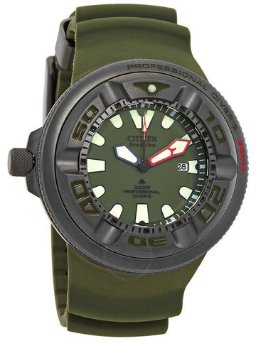 Citizen Promaster Marine Eco-Drive Green Dial Men's Watch BJ8057-17X - CITIZEN - BALAAN 1