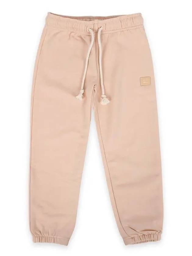 Kids Face Patch Cotton Jogger Pants Powder Pink DK0008 AD5 - ACNE STUDIOS - BALAAN 2