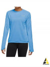 Women's Dri Fit Pacer Crew Long Sleeve T-Shirt Blue - NIKE - BALAAN 2