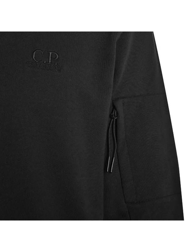 11Th Anniversary Embroidered Logo Sweatshirt Black - CP COMPANY - BALAAN 5