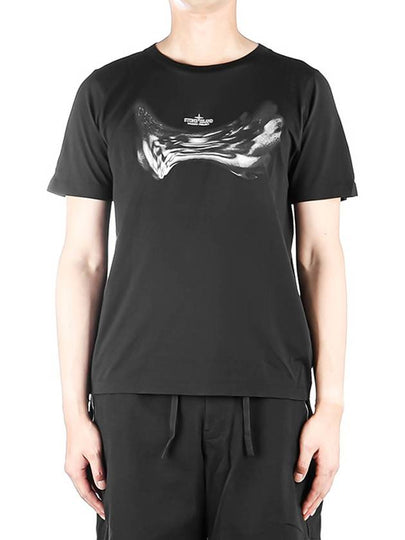 Shadow Project Neo Flora Short Sleeve T-Shirt Black - STONE ISLAND - BALAAN 2