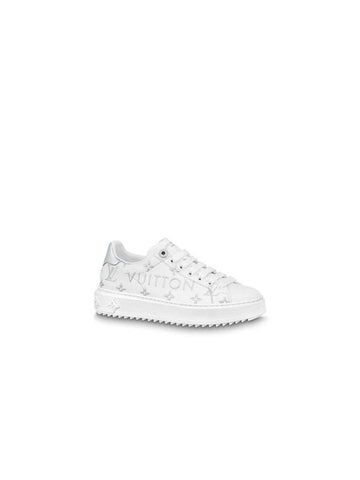 Time Out Low Top Sneakers White Silver - LOUIS VUITTON - BALAAN 1