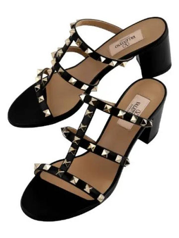 Rockstud slide sandals women - VALENTINO - BALAAN 1