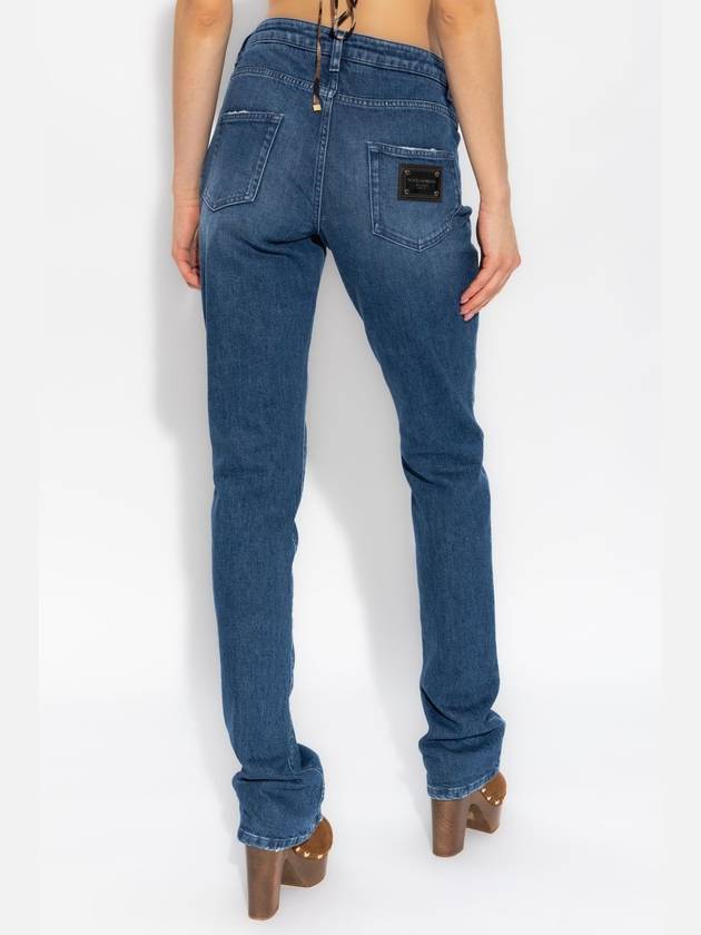 Denim Straight Pants FTCZADG8KA1 S9001 DENIM - DOLCE&GABBANA - BALAAN 5