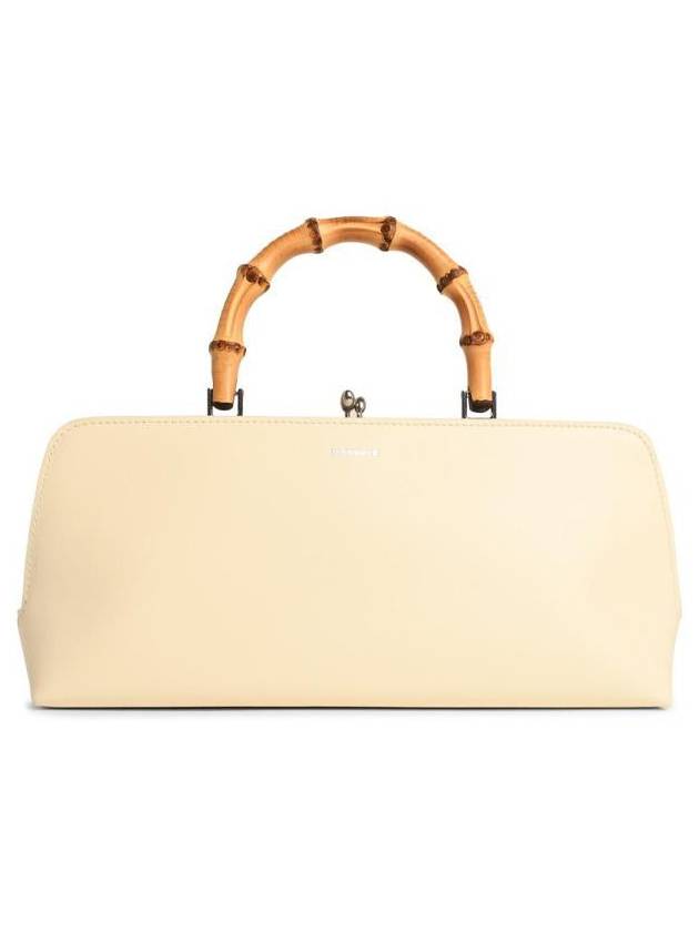 Jil Sander 'Goji' Cream Leather Bag - JIL SANDER - BALAAN 1