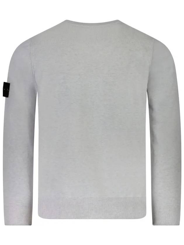 Crewneck Soft Cotton Knit Top Charcoal - STONE ISLAND - BALAAN 3