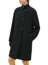 Cashmere Single Coat Noir - HERMES - BALAAN 1