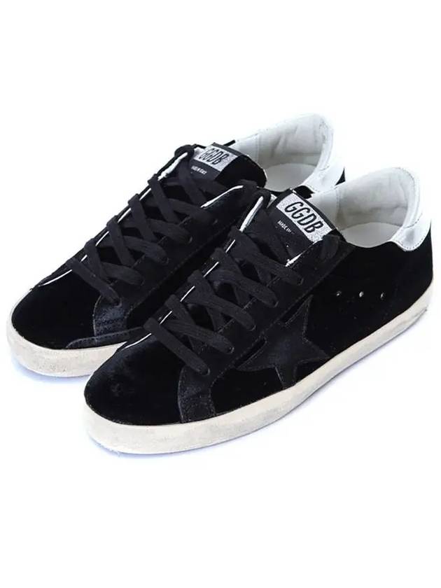 Superstar Velvet Low-Top Sneakers Black - GOLDEN GOOSE - BALAAN 2