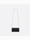 Lady Cannage Lambskin Chain Pouch Bag Black - DIOR - BALAAN 5