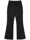 CICA Wool Back Slit Secret Banding Bootcut Slacks Pants Black CICA06BK - RAMUSTUDIO - BALAAN 3