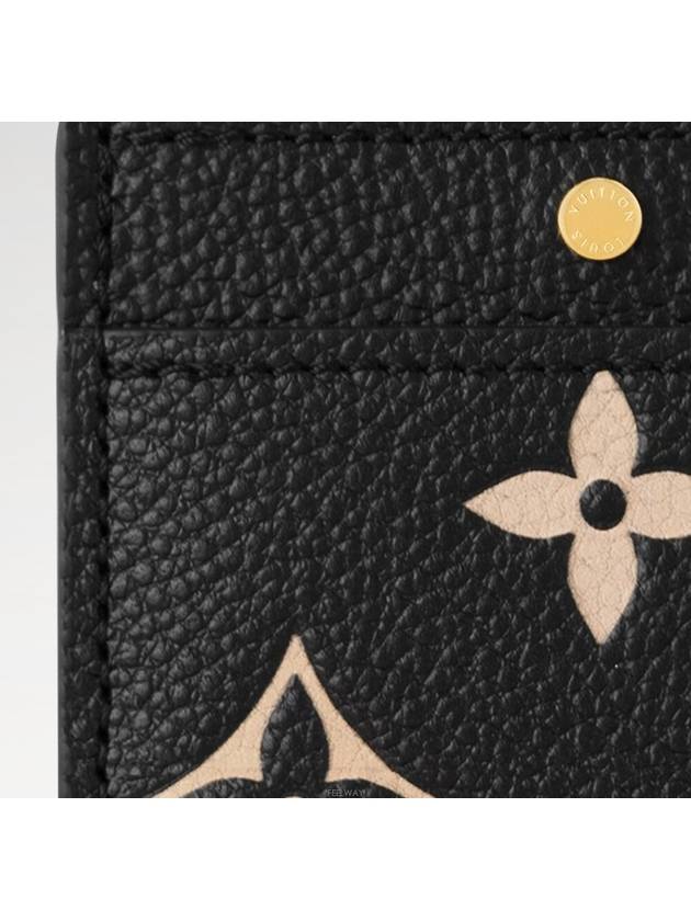 Monogram Empreinte Leather Card Wallet Black - LOUIS VUITTON - BALAAN 5