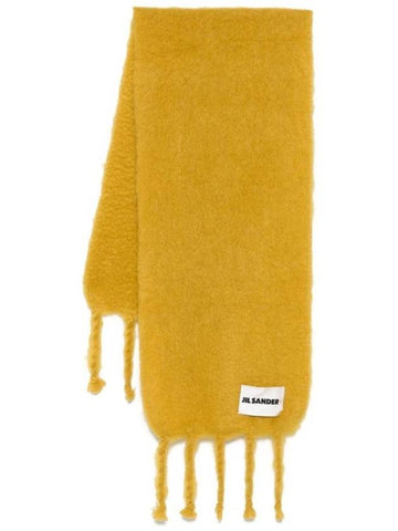 Logo Label Plain Muffler Yellow - JIL SANDER - BALAAN 1