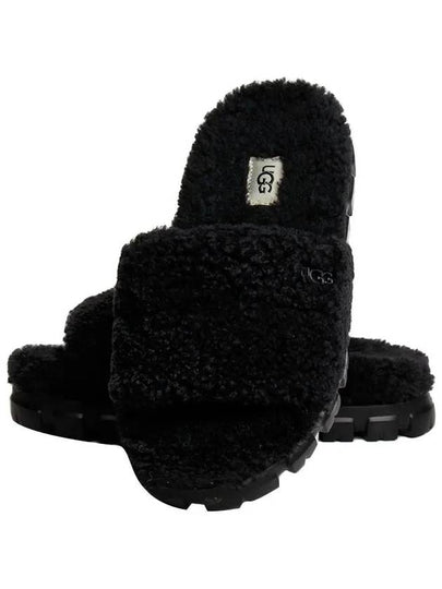 Women's Cozetta Curly Slippers Black - UGG - BALAAN 2