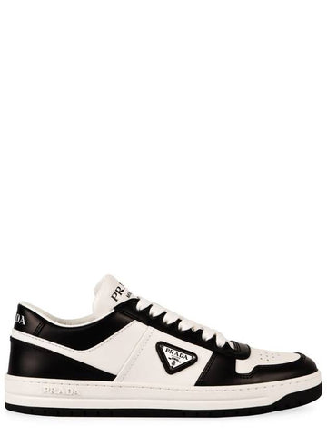 Prada Downtown Leather Low-Top Sneakers - PRADA - BALAAN 1